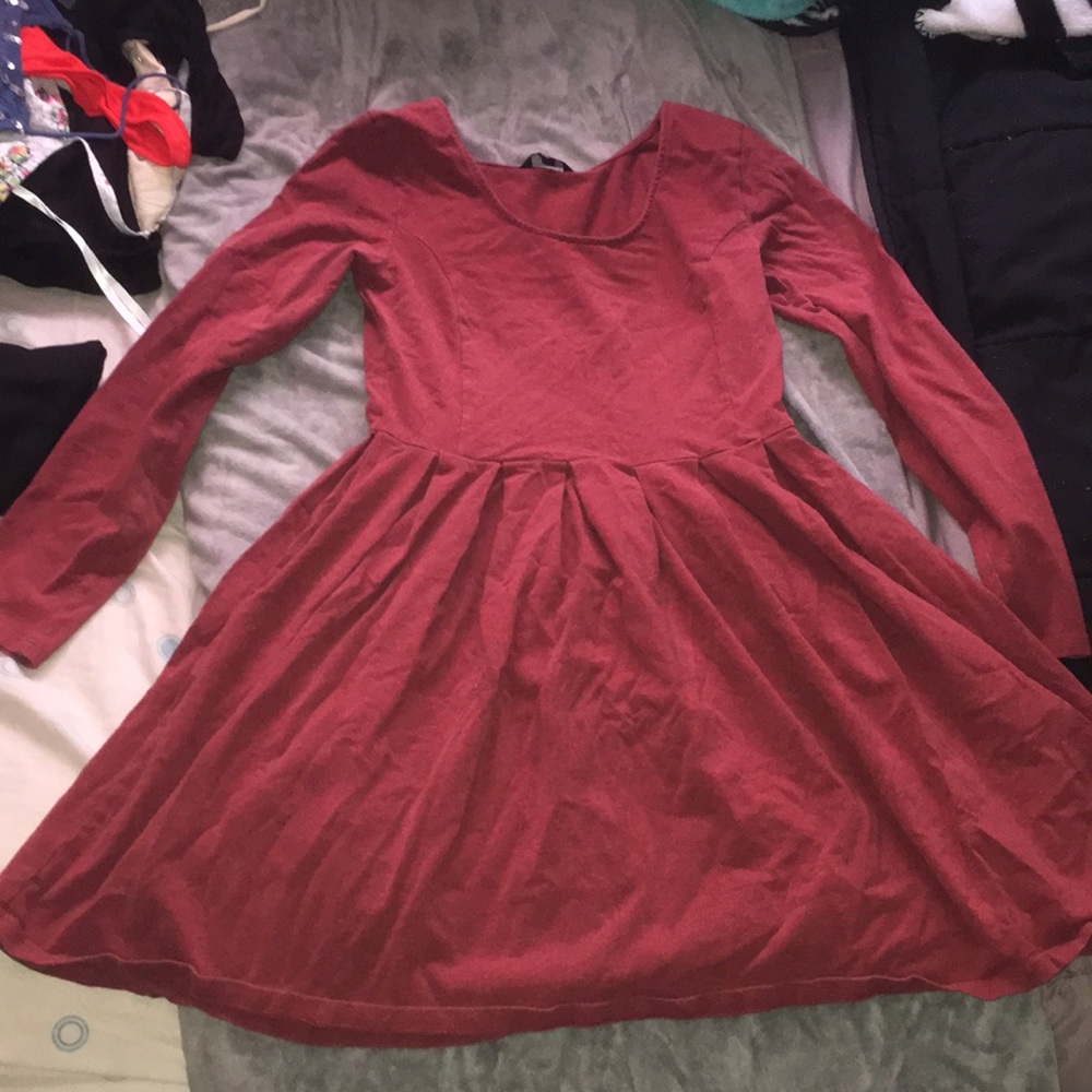 Talula red long sleeve dress